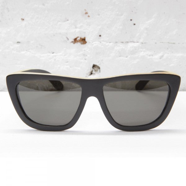 Waiting for the Sun Delta Sunglasses: Black with Natural Top
