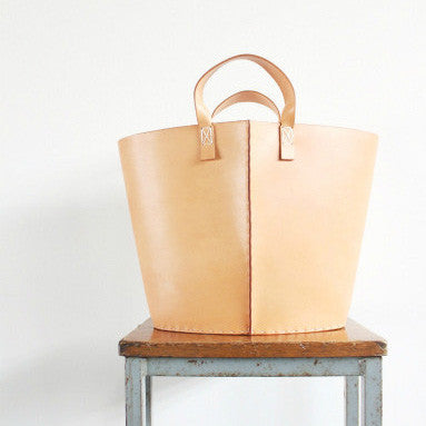 Hender Scheme Hand Sewn Bucket - natural