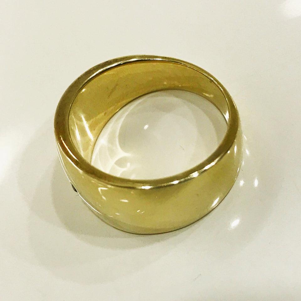 Henson Husk Signet Ring GOLD  17.5mm diameter (US 7.25)