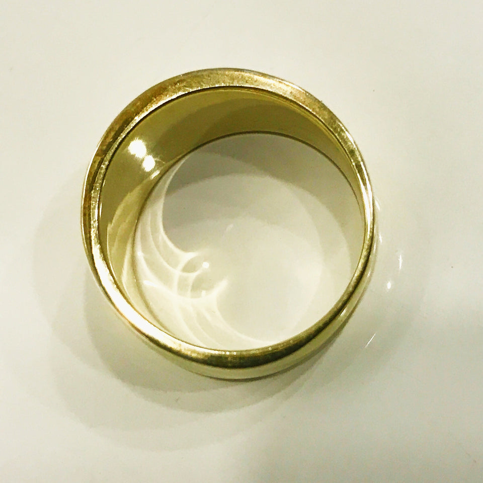 Henson Husk Signet Ring GOLD  17.5mm diameter (US 7.25)