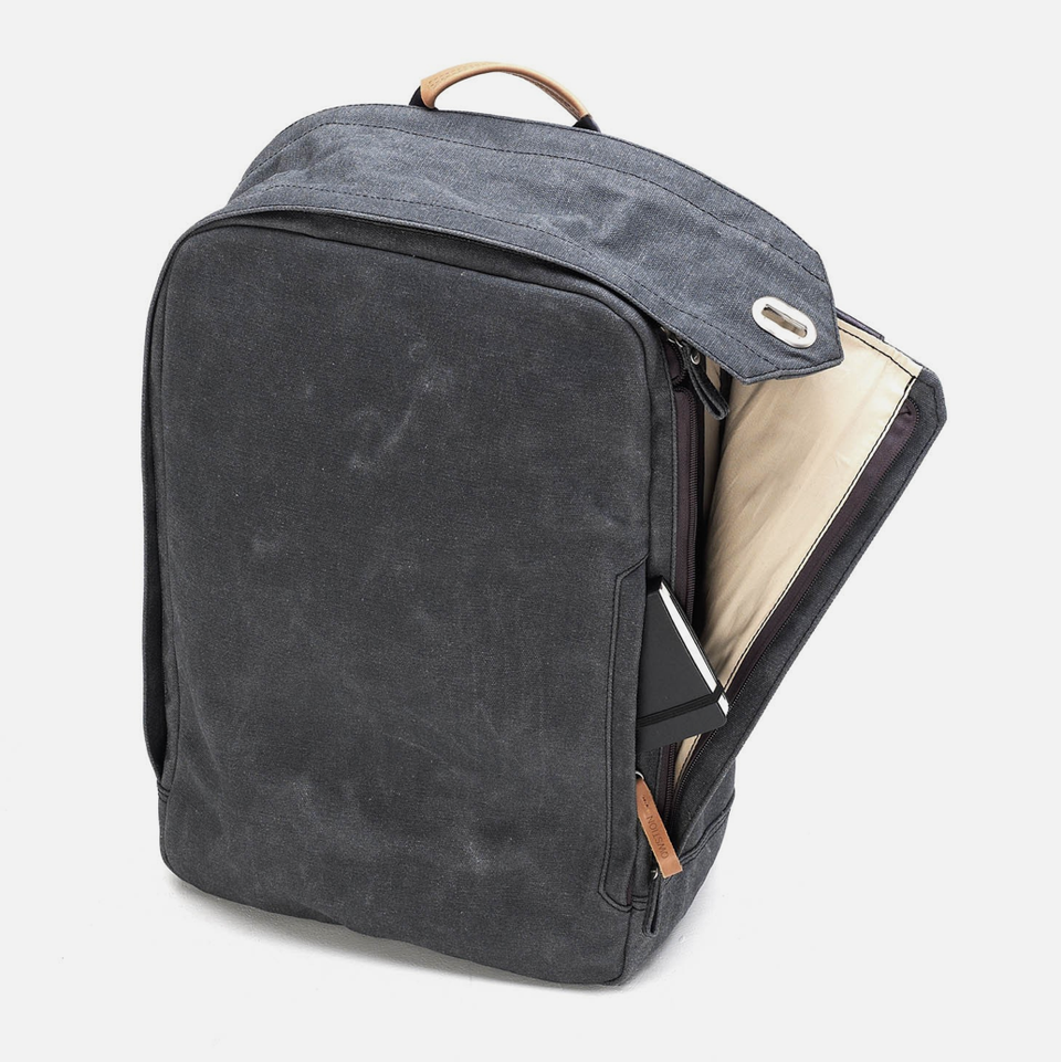 Qwstion Backpack: Washed Black