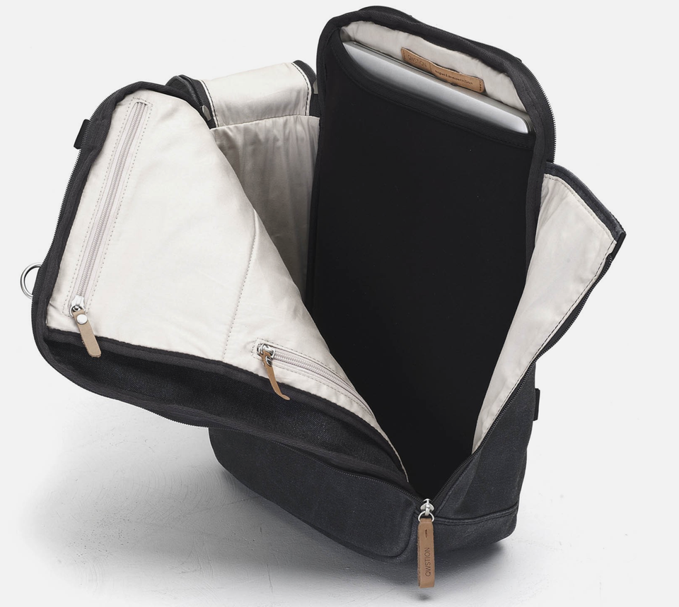 Qwstion Daypack: Washed Black