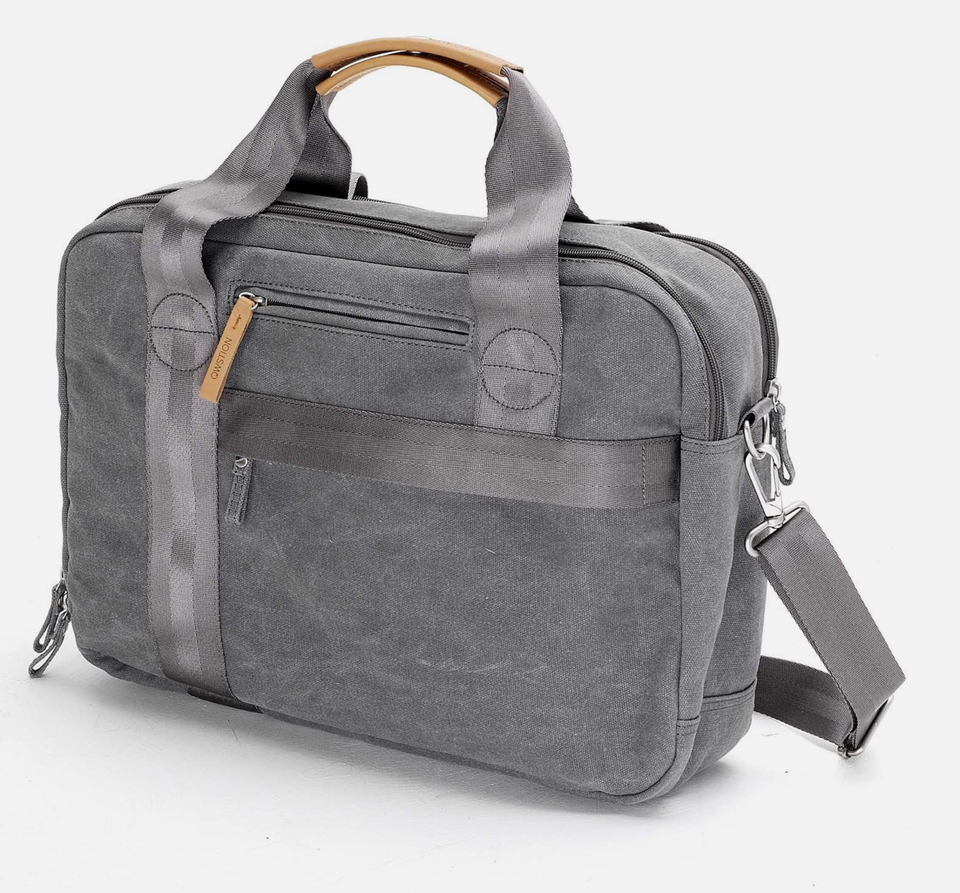 Qwstion Office Bag: Washed Grey