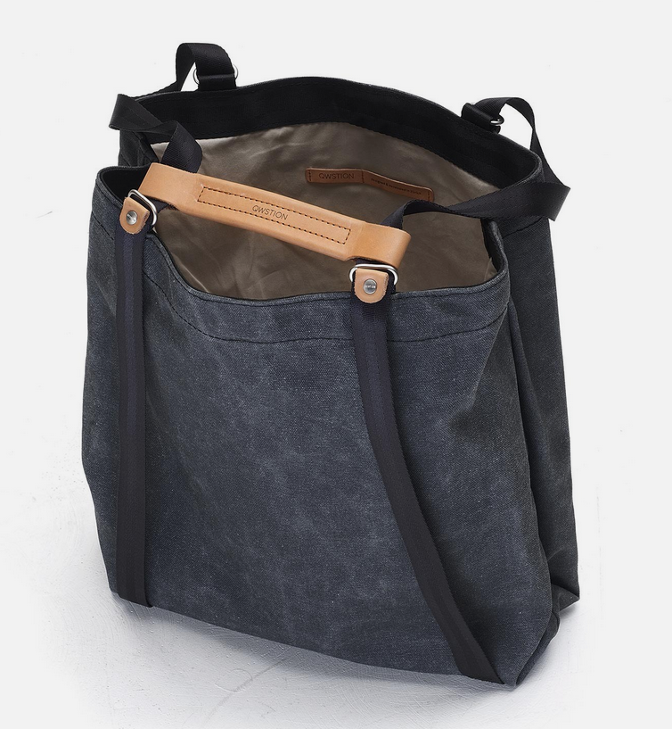 Qwstion Shopper: Washed Black