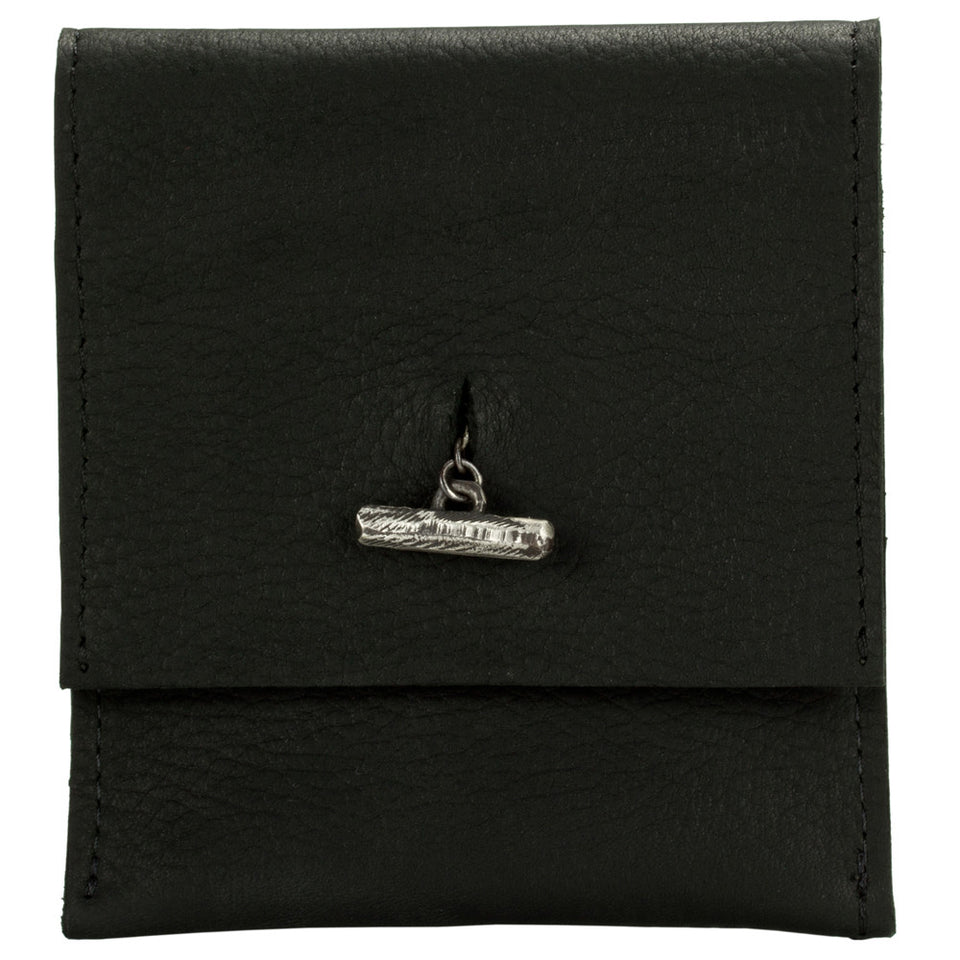 Henson Small Wallet- Black Cow