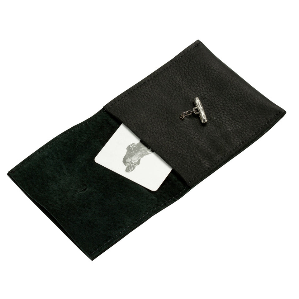 Henson Small Wallet- Black Cow