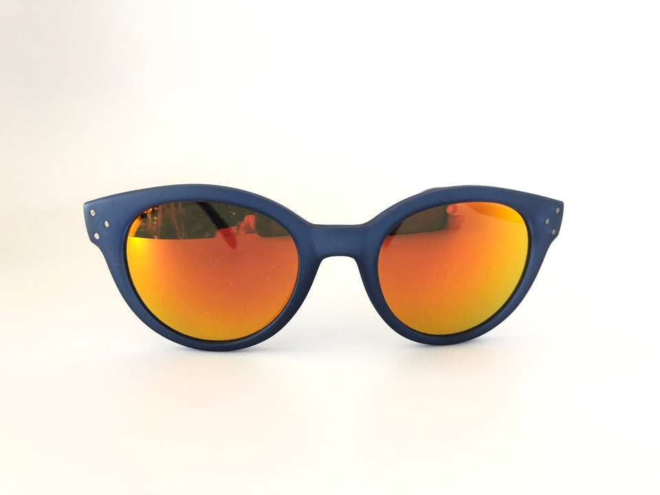 Spektre Vitesse Sunglasses: Matte Blue/Orange Mirror (VIT-B/1)