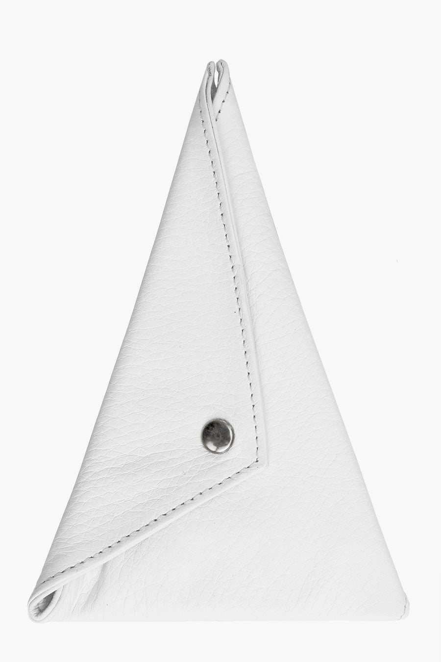 Odeur Artefacts Triangular Key Holder: White Leather