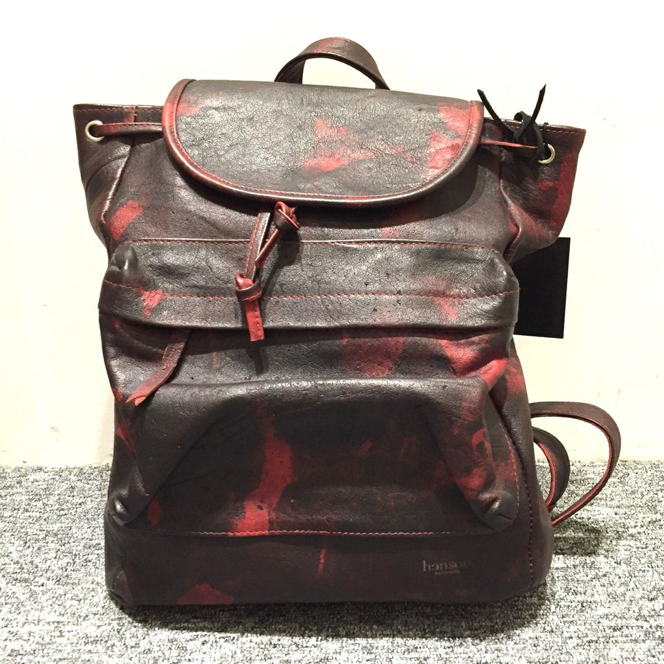 Henson Schoolyard Backpack- Black/ Red Kangaroo