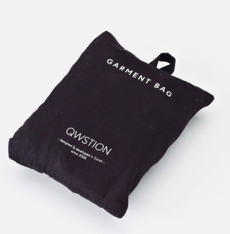 Qwstion Garment Bag: Washed Black