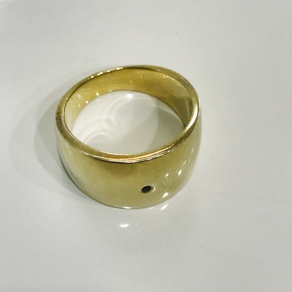 Henson Husk Signet Ring GOLD  17.5mm diameter (US 7.25)