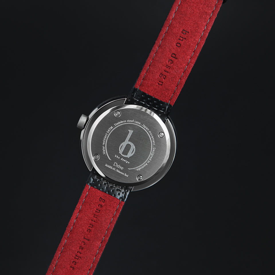 BHO Drive Mark-01 Watch: Maroon Red