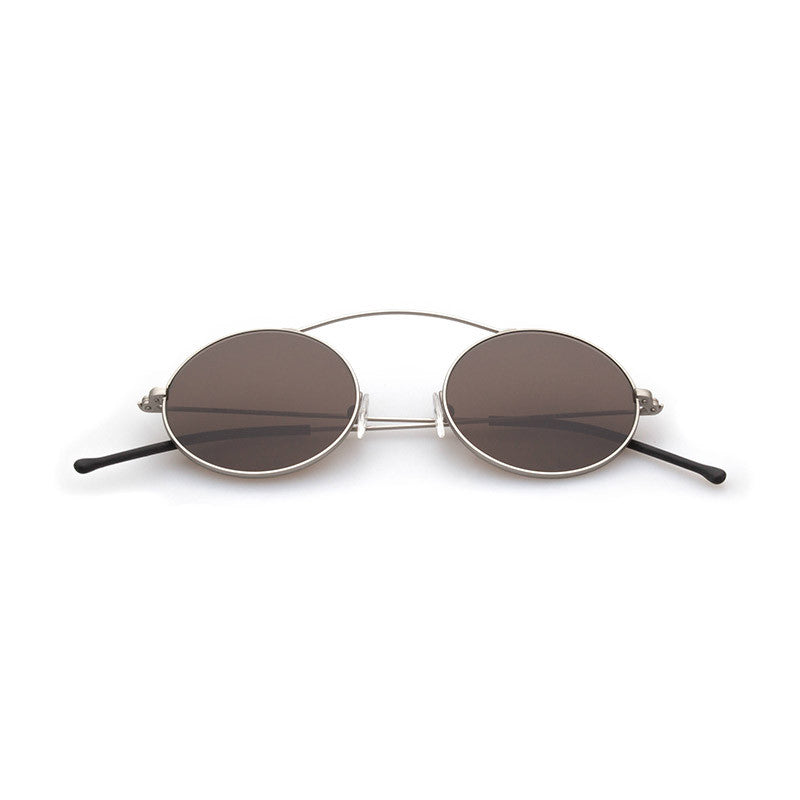 Spektre MET-RO Sunglasses: Silver/Brown Mirror