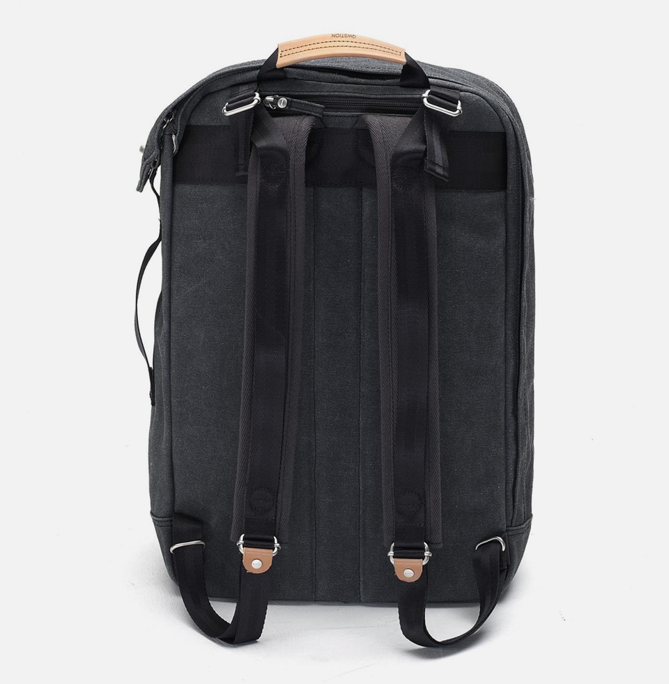 Qwstion Backpack: Washed Black