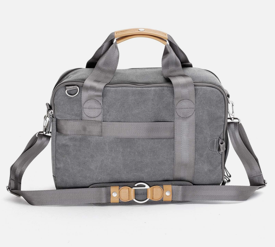 Qwstion Office Bag: Washed Grey
