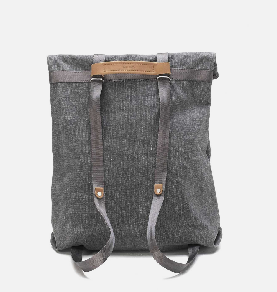 Qwstion Tote Bag: Washed Grey