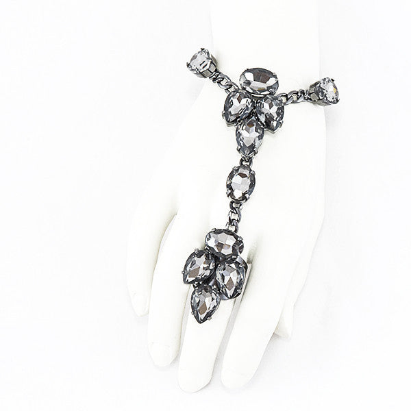 Stella Nemiro Viola Black Diamond Ring Bracelet