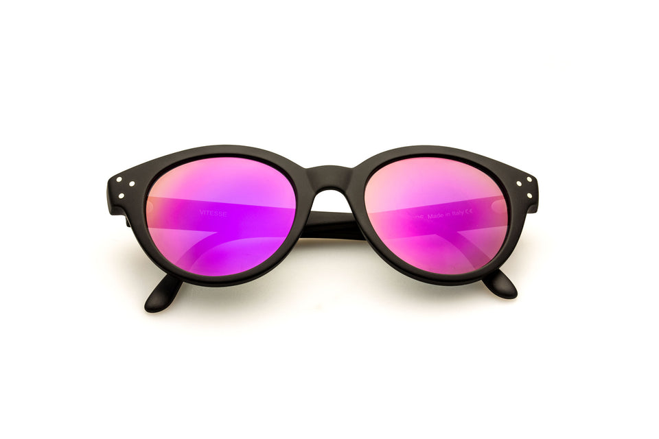 Spektre Vitesse Sunglasses: Matte Black/Purple Mirror (VIT-A/2)