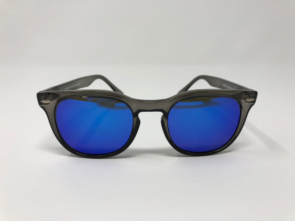 Spektre Memento Audere Semper Sunglasses: Transparent Black/Blue Mirror (MAS-H/2)