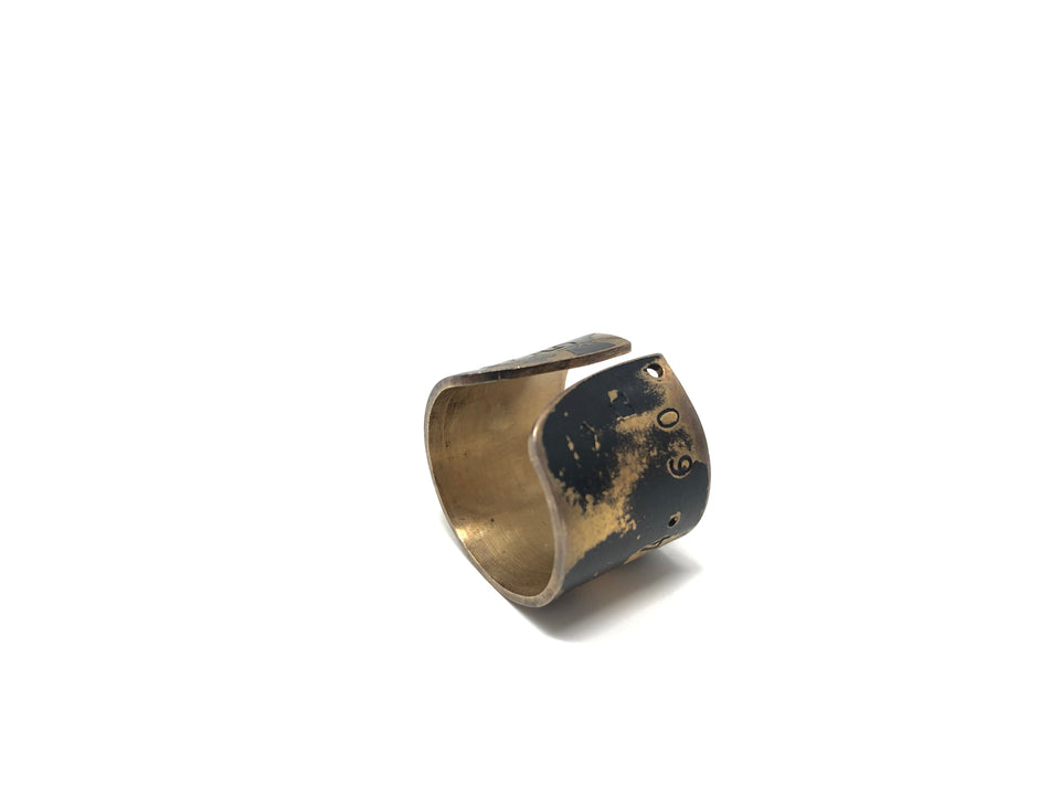 Lucieblanche Fibonacci Collection: Gold Plated Ring