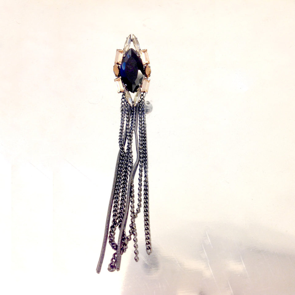 Stella Nemiro Allure Jet Ring with Chains